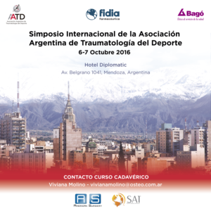 Simposio Internacional de la Asociación Argentina de Traumatología del Deporte - Flyer oficial del evento
